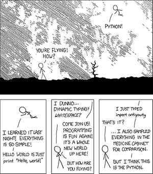 xkcd 353, Python